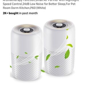 White Air Purifier with Nightlight